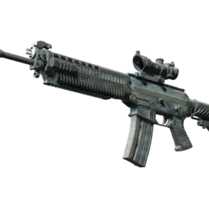 SG 553 | Wave Spray (Battle-Scarred)