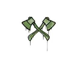 Sealed Graffiti | X-Axes (Battle Green)