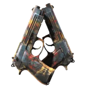 StatTrak™ Dual Berettas | Hideout (Factory New)