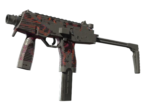MP9 | Ruby Poison Dart (Battle-Scarred)
