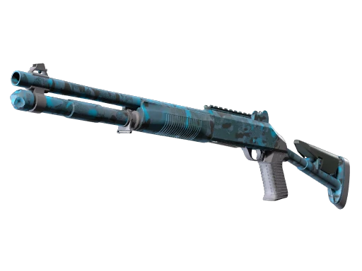 Souvenir XM1014 | VariCamo Blue (Minimal Wear)