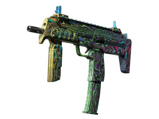 StatTrak™ MP7 | Neon Ply (Well-Worn)