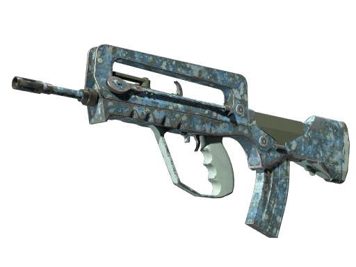 FAMAS | Cyanospatter (Field-Tested)