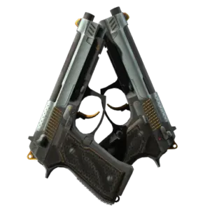 StatTrak™ Dual Berettas | Ventilators (Minimal Wear)