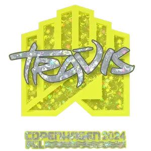 Sticker | TRAVIS (Glitter) | Copenhagen 2024