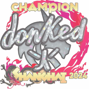 Sticker | donk (Glitter, Champion) | Shanghai 2024