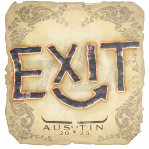Sticker | exit | Austin 2025