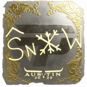 Sticker | snow (Gold) | Austin 2025