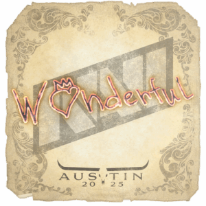 Sticker | w0nderful | Austin 2025