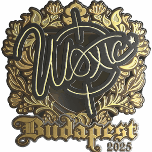 Sticker | woxic (Gold) | Budapest 2025