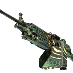 M249 | Emerald Poison Dart (Well-Worn)