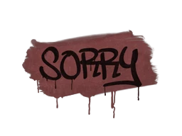Sealed Graffiti | Sorry (Brick Red)