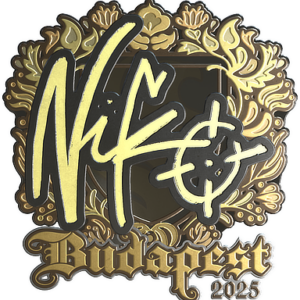 Sticker | NiKo (Gold) | Budapest 2025