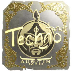 Sticker | Techno4K (Gold) | Austin 2025