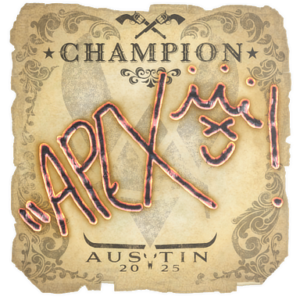 Sticker | apEX (Champion) | Austin 2025