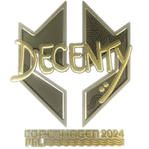 Sticker | decenty (Gold) | Copenhagen 2024