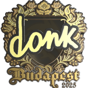 Sticker | donk (Gold) | Budapest 2025
