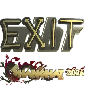 Sticker | exit (Gold) | Shanghai 2024