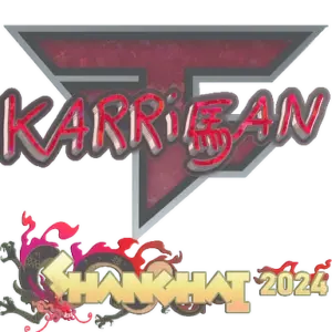 Sticker | karrigan (Glitter) | Shanghai 2024