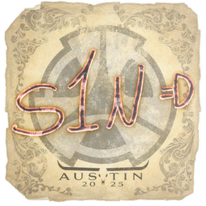 Sticker | s1n | Austin 2025