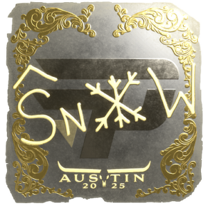 Sticker | snow (Gold) | Austin 2025