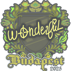 Sticker | w0nderful | Budapest 2025