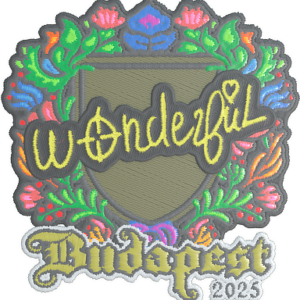 Sticker | w0nderful (Embroidered) | Budapest 2025