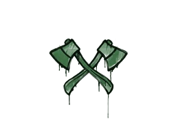 Sealed Graffiti | X-Axes (Jungle Green)