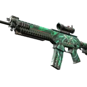 StatTrak™ SG 553 | Dragon Tech (Well-Worn)