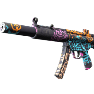 Souvenir MP5-SD | Neon Squeezer (Well-Worn)