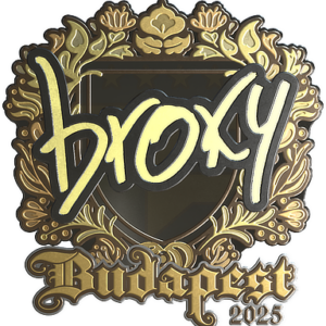 Sticker | broky (Gold) | Budapest 2025