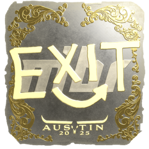 Sticker | exit (Gold) | Austin 2025