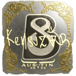 Sticker | kensizor (Gold) | Austin 2025