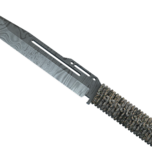 ★ Paracord Knife | Damascus Steel (Well-Worn)