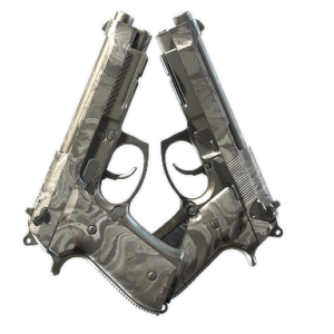 Dual Berettas | Silver Pour (Well-Worn)