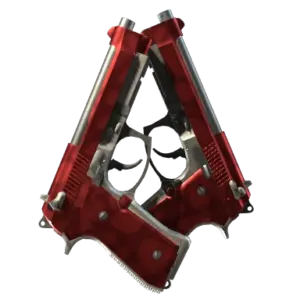 StatTrak™ Dual Berettas | Hemoglobin (Factory New)