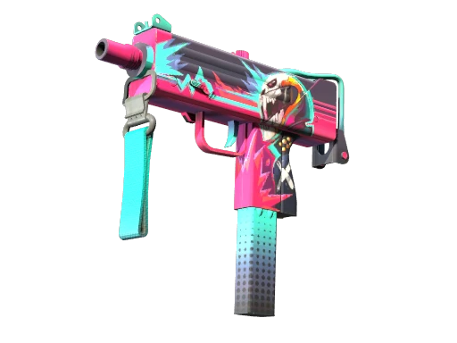 StatTrak™ MAC-10 | Neon Rider (Minimal Wear)