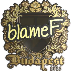 Sticker | blameF (Gold) | Budapest 2025