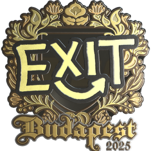 Sticker | exit (Gold) | Budapest 2025