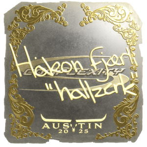 Sticker | hallzerk (Gold) | Austin 2025