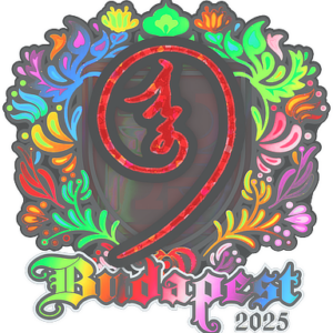 Sticker | nin9 (Holo) | Budapest 2025