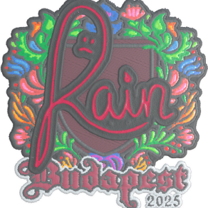 Sticker | rain (Embroidered) | Budapest 2025