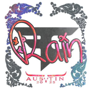 Sticker | rain (Holo) | Austin 2025