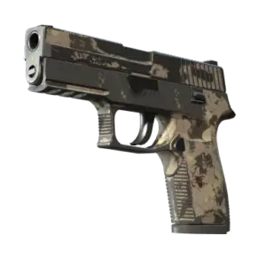Souvenir P250 | Black & Tan (Battle-Scarred)