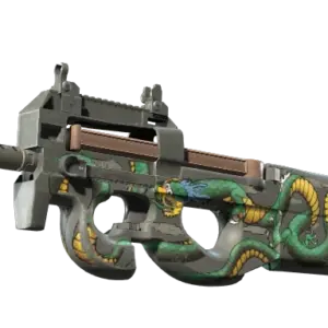 StatTrak™ P90 | Emerald Dragon (Well-Worn)