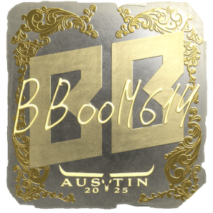 Sticker | Boombl4 (Gold) | Austin 2025