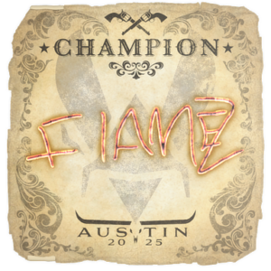 Sticker | FlameZ (Champion) | Austin 2025