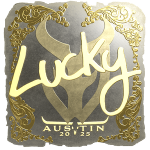 Sticker | Lucky (Gold) | Austin 2025