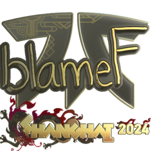 Sticker | blameF (Gold) | Shanghai 2024