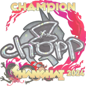 Sticker | chopper (Glitter, Champion) | Shanghai 2024